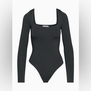 aritzia Babaton | black square neck body suit